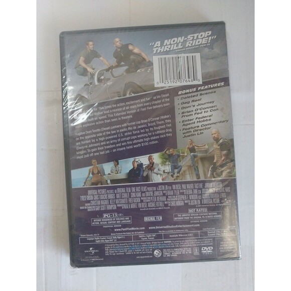 Fast Five [Widescreen] [Rated/Not Rated Versions] (DVD, 2011) - Picture 2 of 2